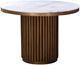 Moe's Home Collection Tower Antique Brass/White Dining Table-0