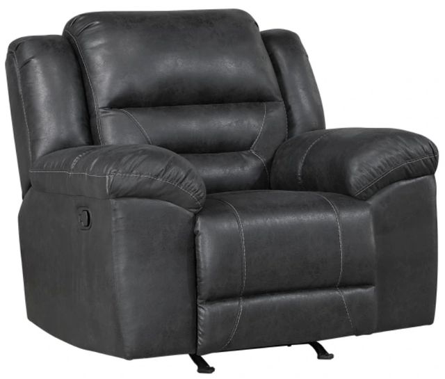 Homelegance® Hazen Black Rocker Manual Recliner-0