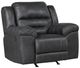 Homelegance® Hazen Black Rocker Manual Recliner-0