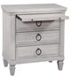 American Woodcrafters 1020 Salter Path White Nightstand with Tray-2