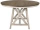 New Classic® Home Furnishings Somerset Vintage Crème Round Dinning Table with Brown Top-2