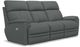 La-Z-Boy® Talladega Grey Power Reclining Sofa with Headrest-1