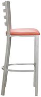 Linon Kara 2-Piece Rust/Silver Vinyl Barstool-5