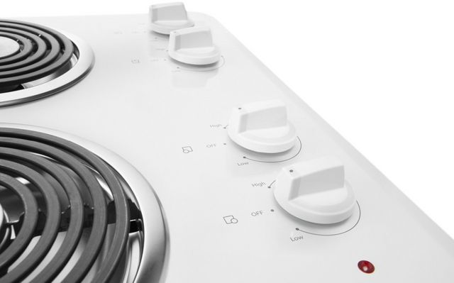 Whirlpool® 30" White Electric Cooktop-4