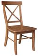 John Thomas Furniture® Dining Essentials Bourbon Oak X-Back Side Chair-0