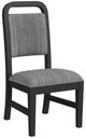 Elements International Ridgemont Black/Gray Dining Side Chair-0