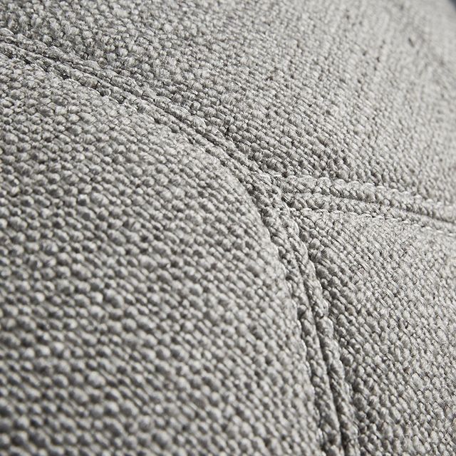 Olliix by Madison Park Grey Kelsey Round Pouf Ottoman-1
