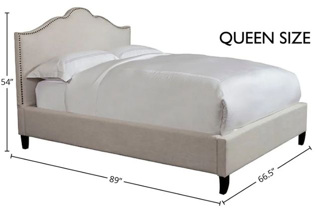 Parker House® Jamie Flour Queen Upholstered Panel Bed-2