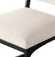 Four Hands Valeene Black Cast Aluminum/Crypton Nomad Snow Counter Stool-5