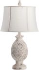 Crestview Collection Pineapple White Wash Table Lamp-0