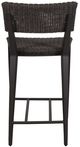 Uttermost® Calbas Java Black Aluminum/Wicker Indoor-Outdoor Counter Stool-5