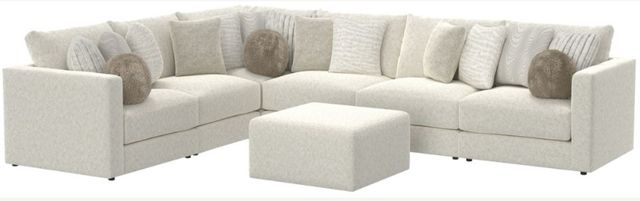 Jackson Furniture Ritzy 7-Piece Bone Sectional with Ottoman-0