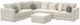 Jackson Furniture Ritzy 7-Piece Bone Sectional with Ottoman-0