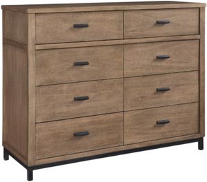 Front view of the Benchcraft® Tomtyn Light Brown Dresser