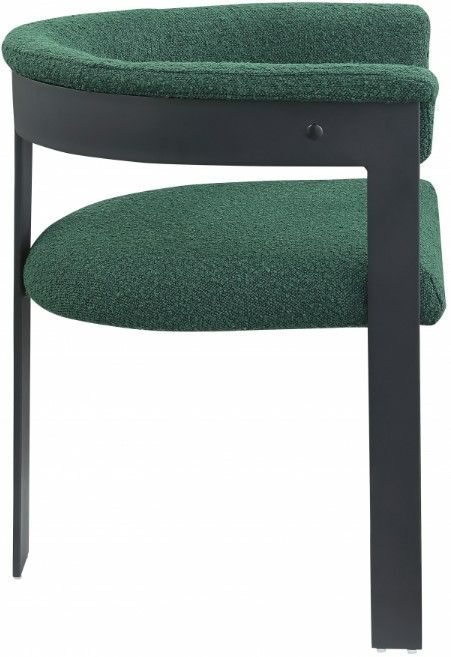 Meridian Furniture Romeo Green/Matte Black Dining Chair-2