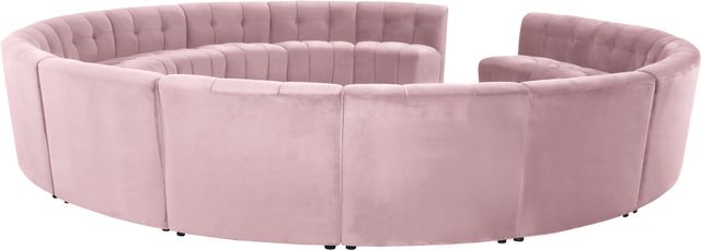 Meridian Furniture Limitless 15-Piece Pink Velvet Modular Sectional-3