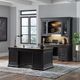 Liberty Furniture Meritage 5-Piece Aged Charcoal/Caramel Junior Executive Set-1