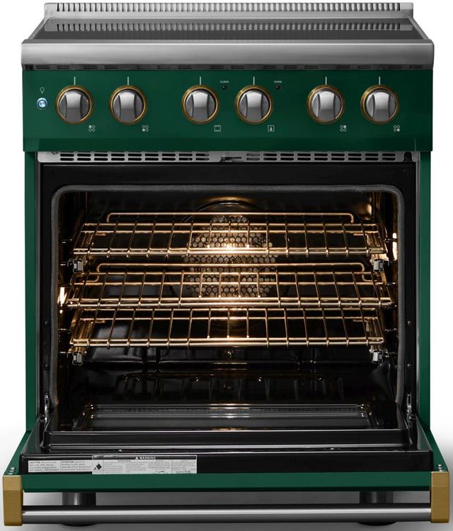 Viking® 5 Series 30" Ivy Pro Style Induction Range with Brushed Brass Trim-1