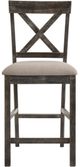 ACME Furniture Martha II 2-Piece Tan/Weathered Gray Counter Height Side Chair Set-3