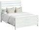 Elements International Tobias White Queen Panel Bed with LED-0