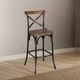 ACME Furniture Zaire Antique Black/Antique Oak Bar Chair-1