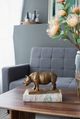 A & B Home Copper Rhinoceros Bookends-5