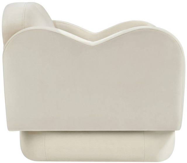 Meridian Furniture Bloom Cream Velvet Upholstered Accent Chair-2