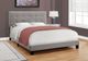 Monarch Specialties Inc. Grey Linen Queen Bed-3