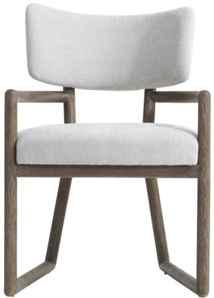Bernhardt Casa Paros/White Playa Dining Arm Chair-2