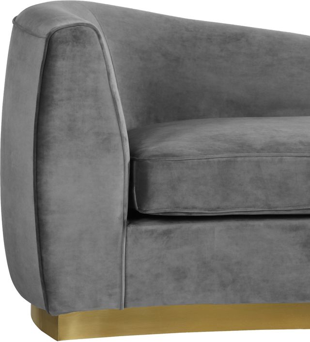 Meridian Furniture Julian Grey Velvet Chaise-2