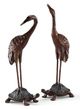 Wildwood Lamps Turtle Back Cranes Antique Bronze Sculpture-0
