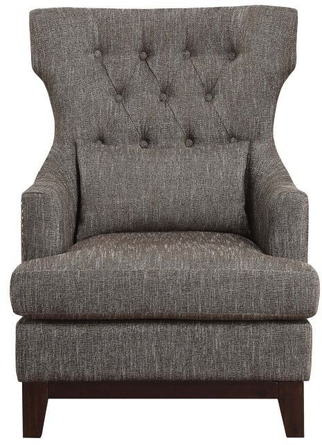 Mazin Furniture Adriano Brown-Gray Accent Chair-0