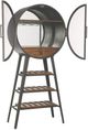 Howard Miller® Zelda Aged Iron/Dark Brown Wine and Bar Cabinet-2