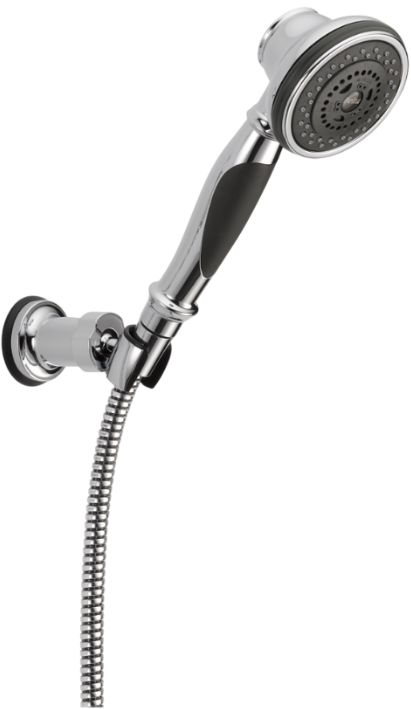 Delta Premium Chrome Adjustable 3-Setting Wall Mount Hand Shower-0