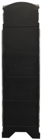 YHD Black Distressed Phone Booth Display Cabinet-2