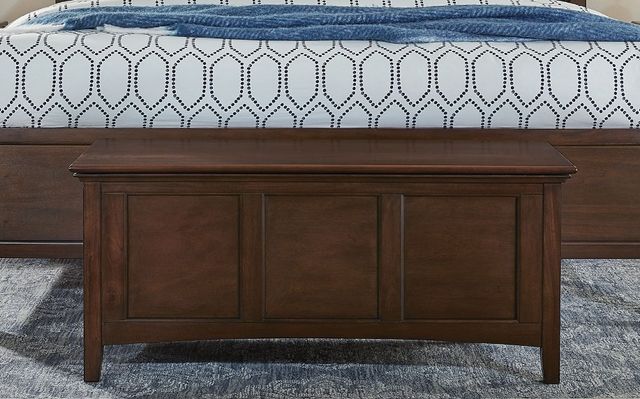 A-America® Westlake Cherry Brown Cedar Lined Blanket Trunk-2