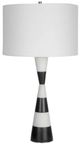 Uttermost® Bandeau Black/White Table Lamp-0