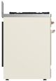 Ilve® Majestic III 30" Antique White Pro Style Dual Fuel Natural Gas Range with 5 Black Brass Burners and Copper Trim-3