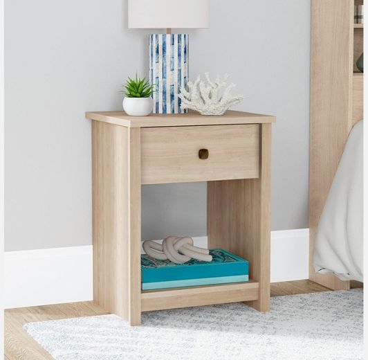Sauder® River Ranch® Harvest Walnut™ Nightstand with Drawer-1