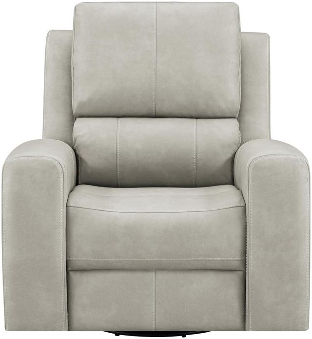 Coaster® Brickston Grey Power Recliner Swivel Glider with Power Headrest and Lumbar-1
