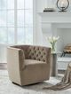 Signature Design by Ashley® Hayesler Cocoa Swivel Accent Chair-4