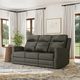 Flexsteel® Maxwell Cinder Gray Triple Power Reclining Sofa And Loveseat PLUS FREE 55"TV-1