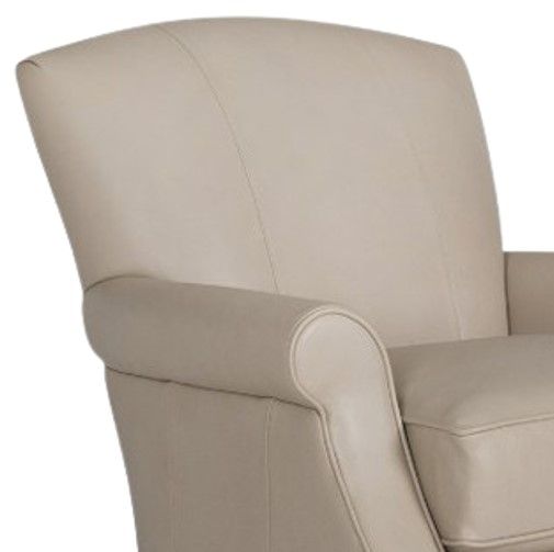 Smith Brothers Customizable 536 Leather Swivel Glider Chair-1