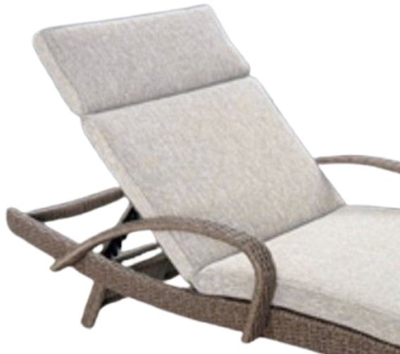 Signature Design by Ashley® Revare Beach Beige/Gray Fabric/Resin Wicker Outdoor Chaise Lounge-1