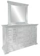International Furniture Direct Terra White Mirror-1