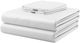 Hush Iced 4-Piece White Queen Bamboo Cooling Sheets and Pillowcase Set-0