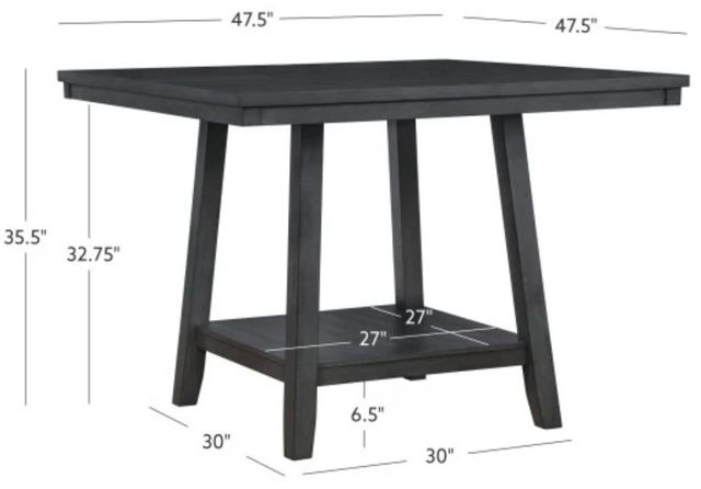 Powell® Seneca 5-Piece Gray Counter Dining Set-2