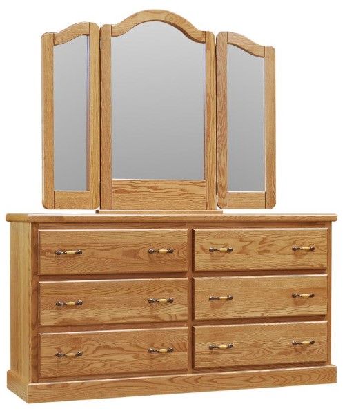Wolfcraft Furniture Vesper Brown 6-Drawer Dresser-2