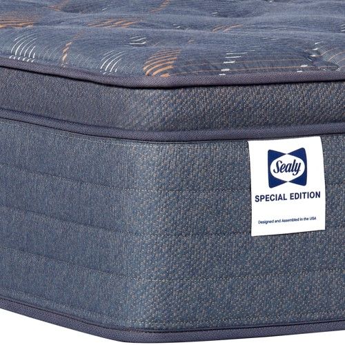Sealy® Special Edition Warner Wrapped Coil 14" Plush Euro Pillow Top King Mattress-3
