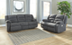 Ashley® Athlone Power Reclining Sofa-1